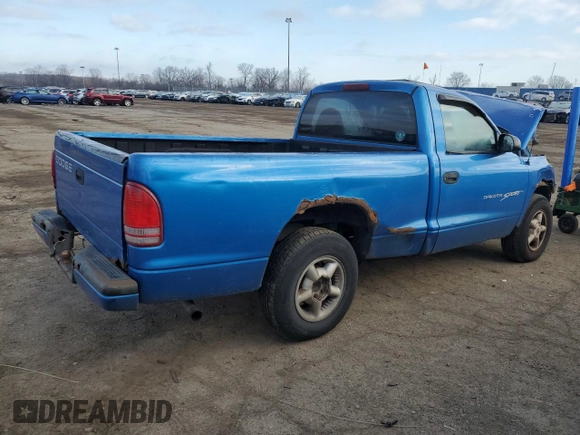1998 Dodge Dakota SLT z VIN 1B7FL26X3WS633719, wystawiony jako Copart lot #82381914 z przebiegiem Nie podano mil oraz Szkoda całkowita • Salvage title. Historia ofert i sprzedaży dostępna na DreamBid. Obrazek 3.