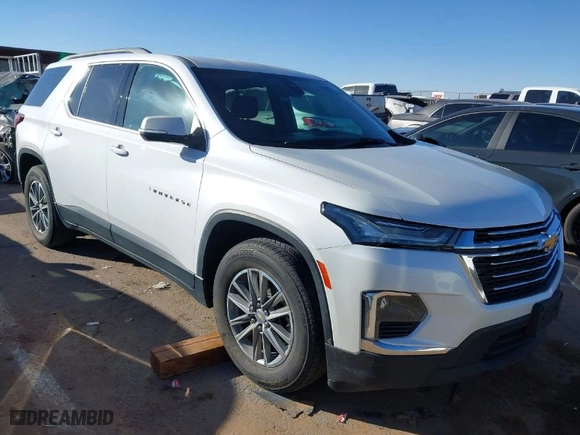 2022 Chevrolet Traverse LT Cloth with VIN 1GNERGKW9NJ159582, listed as a IAAI auction lot 41510198 with 38,074 mi miles. Bid and sale history available at carsss.com. Image 1.