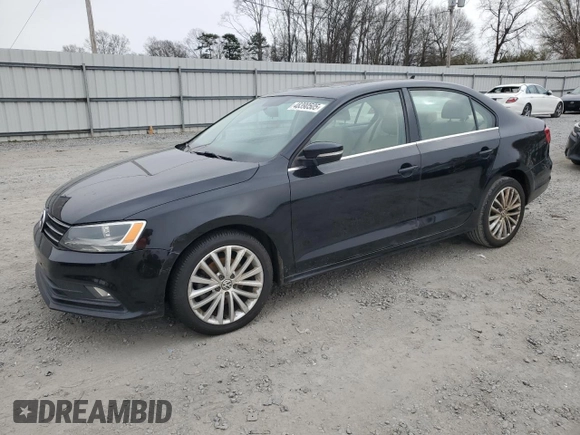 2015 Volkswagen Jetta Sedan 1.8T SE with VIN 3VWD07AJ2FM356955, listed as a Copart auction lot 48390505 with 94,636 mi miles and Clean Title. Bid and sale history available at carsss.com. Image 1.