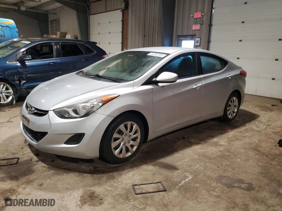 2011 Hyundai Elantra GLS PZEV with VIN 5NPDH4AE2BH033776, listed as a Copart auction lot 46393295 with 81,632 mi miles and Salvage Title. Bid and sale history available at carsss.com. Image 1.