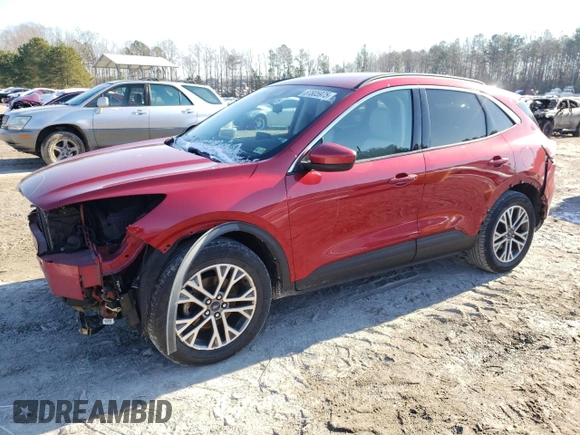 2021 Ford Escape SEL with VIN 1FMCU9H6XMUA60859, listed as a Copart auction lot 87805975 with 84,706 mi miles and Salvage Title. Bid and sale history available at carsss.com. Image 1.