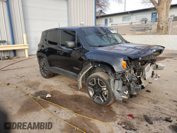 2021 Jeep Renegade Jeepster with VIN ZACNJDAB5MPM94301, listed as a Copart auction lot 45766755 with 100,582 mi miles and Salvage title. Bid and sale history available at DreamBid. Image 4.
