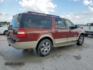 2007 Ford Expedition Max Eddie Bauer z VIN 1FMFK17527LA44128, wystawiony jako Copart lot #53398285 z przebiegiem 278 476 mil mil oraz Czysty tytuł • Clean title. Historia ofert i sprzedaży dostępna na DreamBid. Obrazek 3.