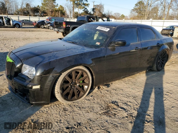 2006 Chrysler 300 C SRT8 with VIN 2C3LA73W56H450447, listed as a Copart auction lot 45502875 with 130,728 mi miles and Salvage Title. Bid and sale history available at carsss.com. Image 1.
