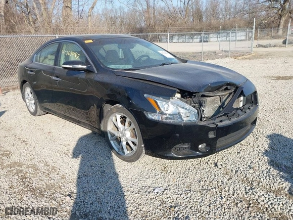 2012 Nissan Maxima 3.5 S with VIN 1N4AA5AP4CC841483, listed as a IAAI auction lot 41769087 with 187,600 mi miles. Bid and sale history available at carsss.com. Image 1.