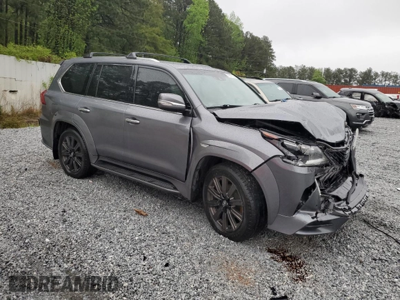 2016 Lexus LX 570 with VIN JTJHY7AX0G4192598, listed as a Copart auction lot 51861185 with 118,710 mi miles and Salvage Title. Bid and sale history available at DreamBid. Image 4.