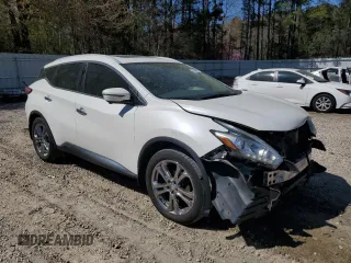 2016 Nissan Murano S with VIN 5N1AZ2MH9GN147593, listed as a Copart auction lot 49869525 with 93,360 mi miles and Salvage title. Bid and sale history available at DreamBid. Image 4.
