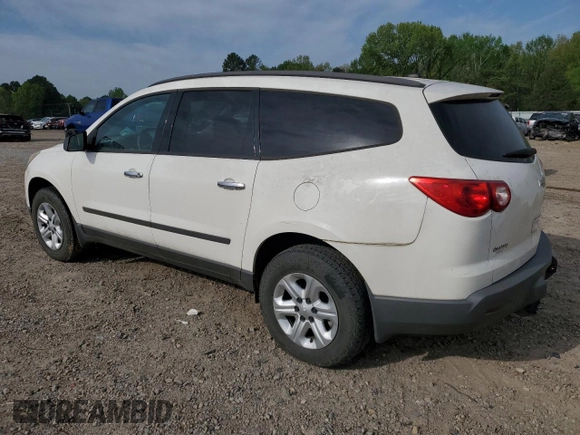 2012 Chevrolet Traverse LS z VIN 1GNKRFED5CJ424437, wystawiony jako Copart lot #52566285 z przebiegiem 155 019 mil mil oraz Szkoda całkowita • Salvage title. Historia ofert i sprzedaży dostępna na DreamBid. Obrazek 2.