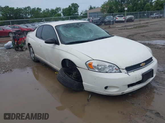 2006 Chevrolet Monte Carlo LT 3.5L with VIN 2G1WM15K369389531, listed as a IAAI auction lot 42566900 with 93,786 mi miles and . Bid and sale history available at DreamBid. Image 1.
