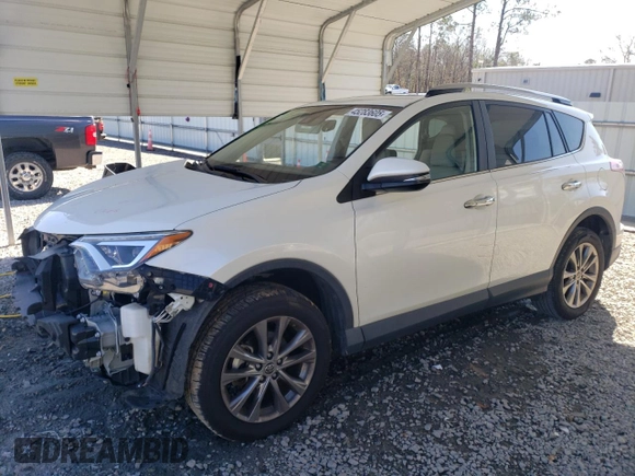 2017 Toyota RAV4 Limited with VIN JTMYFREV2HJ721288, listed as a Copart auction lot 45283605 with 51,910 mi miles and Salvage Title. Bid and sale history available at DreamBid. Image 1.