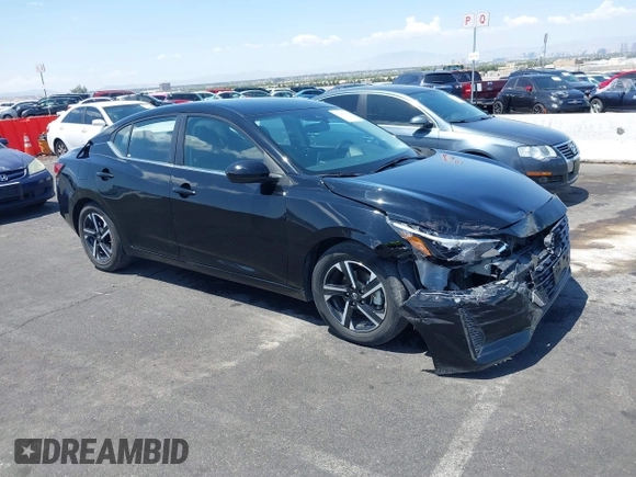 2024 Nissan Sentra SV with VIN 3N1AB8CV1RY252205, listed as a IAAI auction lot 42402273 with 23,328 mi miles and . Bid and sale history available at DreamBid. Image 1.