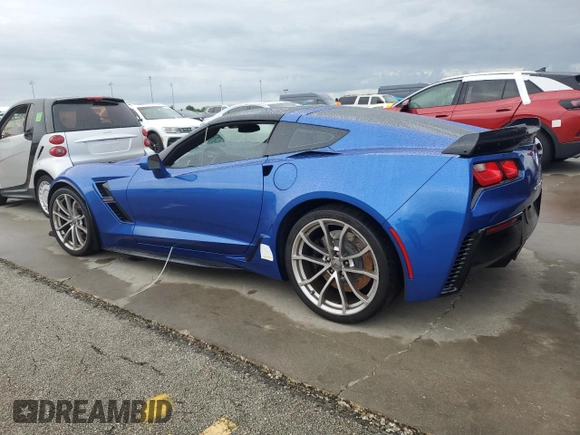 2019 Chevrolet Corvette Grand Sport 2LT with VIN 1G1YX2D72K5119765, listed as a Copart auction lot 74289414 with 0 mi miles and Non Repairable. Bid and sale history available at carsss.com. Image 2.