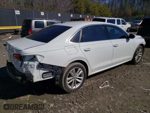 2020 Volkswagen Passat 2.0T SE with VIN 1VWWA7A31LC009797, listed as a Copart auction lot 40812573 with 43,461 mi miles. Bid and sale history available at carsss.com. Image 3.