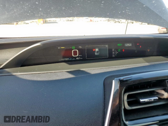 2016 Toyota Prius Four with VIN JTDKARFU9G3021233, listed as a Copart auction lot 49638595 with 107,501 mi miles and Clean Title. Bid and sale history available at carsss.com. Image 9.