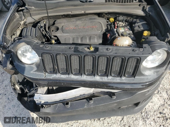2017 Jeep Renegade Latitude with VIN ZACCJABB7HPG59973, listed as a Copart auction lot 76463964 with 164,130 mi miles and Salvage Title. Bid and sale history available at carsss.com. Image 12.