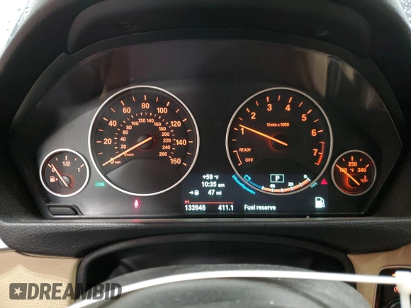 2014 BMW 3 Series 335i xDrive with VIN WBA3B9G54ENR91336, listed as a Copart auction lot 58182875 with 133,946 mi miles and Clean title. Bid and sale history available at DreamBid. Image 9.