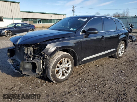 2017 Audi Q7 Premium Plus with VIN WA1LAAF7XHD034272, listed as a Copart auction lot 48025995 with 106,570 mi miles and Salvage Title. Bid and sale history available at carsss.com. Image 1.