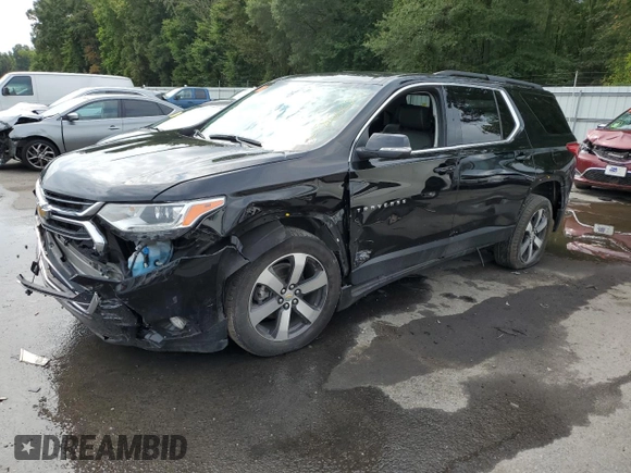 2021 Chevrolet Traverse LT Leather with VIN 1GNEVHKW5MJ255550, listed as a Copart auction lot 67860623 with 49,999 mi miles. Bid and sale history available at carsss.com. Image 1.
