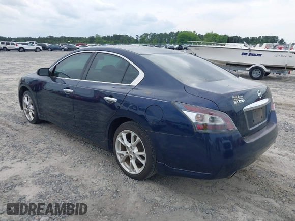 2013 Nissan Maxima S with VIN 1N4AA5APXDC803631, listed as a IAAI auction lot 42168957 with 119,845 mi miles and . Bid and sale history available at DreamBid. Image 3.