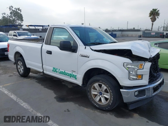 2017 Ford F-150 XL with VIN 1FTMF1CP6HKD94991, listed as a IAAI auction lot 42096402 with 104,966 mi miles. Bid and sale history available at carsss.com. Image 1.