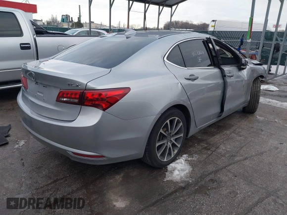 2017 Acura TLX V6 w/Technology Pkg with VIN 19UUB2F52HA007064, listed as a IAAI auction lot 41270624 with 55,509 mi miles. Bid and sale history available at carsss.com. Image 4.