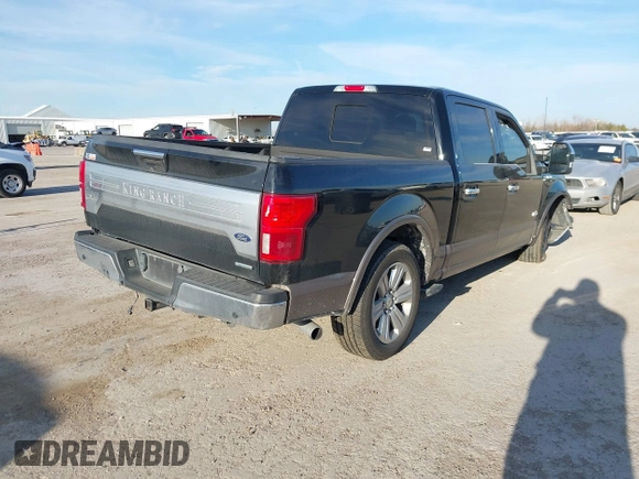 2019 Ford F-150 XL with VIN 1FTEW1E42KFD00404, listed as a IAAI auction lot 41252733 with 87,221 mi miles. Bid and sale history available at carsss.com. Image 4.