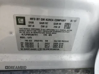 2020 Chevrolet Trax LT с VIN KL7CJPSBXLB027911, выставлен на аукционе Copart как лот 52227445 с пробегом 26 306 миль миль и Списание • Salvage title. История ставок и продаж доступна на DreamBid. Изображение 15.
