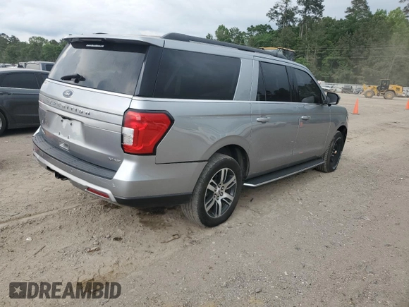 2022 Ford Expedition Max XLT with VIN 1FMJK1HT2NEA14989, listed as a Copart auction lot 54186415 with 50,243 mi miles and Salvage title. Bid and sale history available at DreamBid. Image 3.