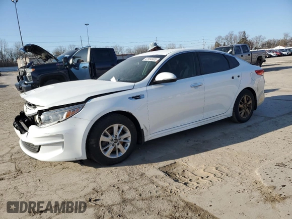 2016 Kia Optima LX with VIN 5XXGT4L39GG046552, listed as a Copart auction lot 47994905 with 107,771 mi miles and Non Repairable. Bid and sale history available at carsss.com. Image 1.
