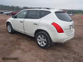 2007 Nissan Murano S with VIN JN8AZ08W17W631290, listed as a IAAI auction lot 41626192 with 213,845 mi miles. Bid and sale history available at carsss.com. Image 3.