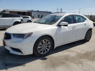 2018 Acura TLX w/Technology Pkg with VIN 19UUB1F5XJA000346, listed as a Copart auction lot 49970485 with 27,433 mi miles and Salvage Title. Bid and sale history available at carsss.com. Image 1.