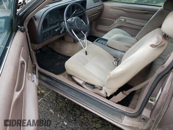 1987 Ford Thunderbird with VIN 1FABP6036HH185658, listed as a Copart auction lot 76998984 with 0 mi miles and Clean Title. Bid and sale history available at carsss.com. Image 8.