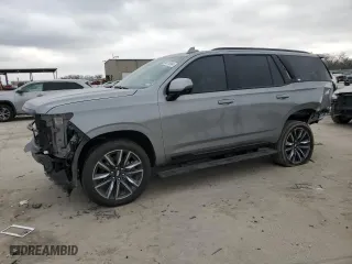 2023 Cadillac Escalade 4WD Sport Platinum with VIN 1GYS4GKL0PR438899, listed as a Copart auction lot 86210984 with 0 mi miles and Salvage Title. Bid and sale history available at carsss.com. Image 1.