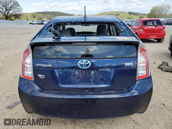 2014 Toyota Prius Four with VIN JTDKN3DU2E0381009, listed as a Copart auction lot 55391645 with 116,227 mi miles and Non Repairable. Bid and sale history available at DreamBid. Image 6.