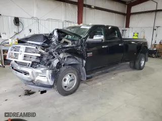 2011 Ram 3500 Laramie Longhorn Edition with VIN 3D73Y4CLXBG511271, listed as a Copart auction lot 71292344 with 0 mi miles and Salvage Title. Bid and sale history available at carsss.com. Image 1.