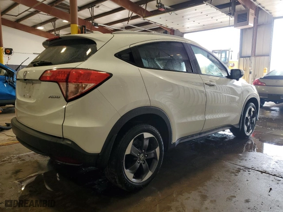 2018 Honda HR-V EX-L Navi with VIN 3CZRU6H73JM722328, listed as a Copart auction lot 48149085 with 55,233 mi miles and Salvage Title. Bid and sale history available at carsss.com. Image 3.