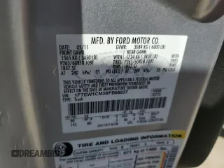 2011 Ford F-150 XL with VIN 1FTEW1CM3BFB68837, listed as a Copart auction lot 51738433 with 160,364 mi miles and Salvage Title. Bid and sale history available at carsss.com. Image 12.