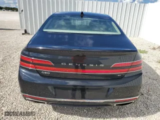 2022 Genesis G90 5.0L Ultimate with VIN KMTF54PH1NU095958, listed as a Copart auction lot 72566644 with 32,994 mi miles and Salvage Title. Bid and sale history available at carsss.com. Image 6.