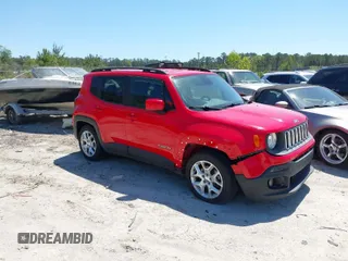 2015 Jeep Renegade Latitude with VIN ZACCJABT0FPB56259, listed as a IAAI auction lot 42050244 with 154,798 mi miles. Bid and sale history available at carsss.com. Image 1.