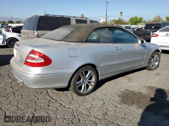 2005 Mercedes-Benz CLK-Class 3.2L with VIN WDBTK65J75F122191, listed as a Copart auction lot 77580334 with 51,439 mi miles and Salvage Title. Bid and sale history available at carsss.com. Image 3.