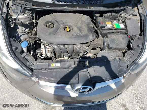 2014 Hyundai Elantra Limited with VIN 5NPDH4AE6EH522475, listed as a Copart auction lot 53468865 with 119,684 mi miles and Salvage Title. Bid and sale history available at carsss.com. Image 11.