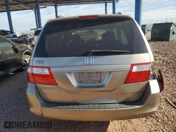 2007 Honda Odyssey EX-L with VIN 5FNRL38657B429817, listed as a Copart auction lot 54777025 with Not Provided miles and Salvage Title. Bid and sale history available at DreamBid. Image 6.