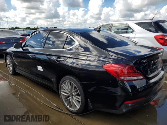 2020 Genesis G70 2.0T with VIN KMTG64LA4LU059933, listed as a Copart auction lot 73786014 with Not provided miles and Non repairable. Bid and sale history available at DreamBid. Image 2.