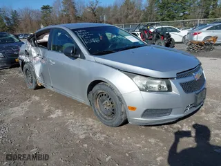 2012 Chevrolet Cruze LS with VIN 1G1PD5SH8C7107854, listed as a IAAI auction lot 41816966 with 153,832 mi miles. Bid and sale history available at carsss.com. Image 1.
