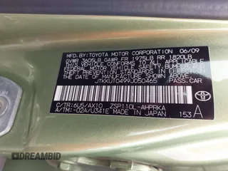 2009 Scion xD z VIN JTKKU10499J050465, wystawiony jako IAAI lot #42637879 z przebiegiem 127 188 mil mil oraz . Historia ofert i sprzedaży dostępna na DreamBid. Obrazek 9.