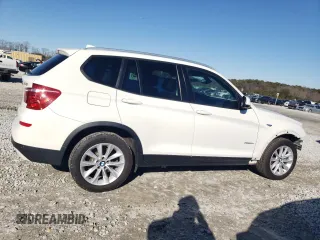2017 BMW X3 xDrive28i with VIN 5UXWX9C31H0W70022, listed as a Copart auction lot 88159655 with Not Provided miles and Salvage Title. Bid and sale history available at DreamBid. Image 3.