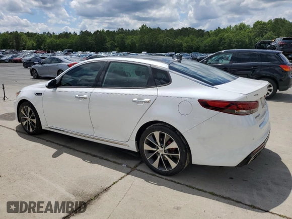 2016 Kia Optima SXL Turbo with VIN 5XXGV4L21GG015880, listed as a Copart auction lot 56623315 with 134,632 mi miles and Salvage title. Bid and sale history available at DreamBid. Image 2.