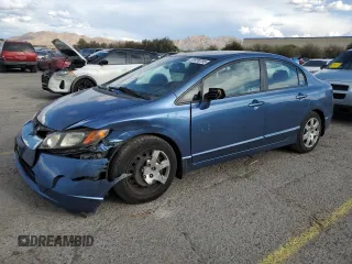 2007 Honda Civic Sdn LX with VIN 1HGFA16507L097016, listed as a Copart auction lot 51979795 with 153,512 mi miles and Salvage Title. Bid and sale history available at carsss.com. Image 1.