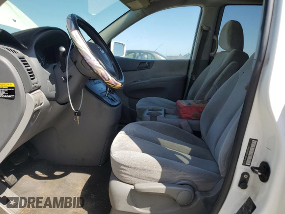 2009 Kia Sedona LX with VIN KNDMB233396273389, listed as a Copart auction lot 52592285 with 0 mi miles and Clean Title. Bid and sale history available at carsss.com. Image 7.