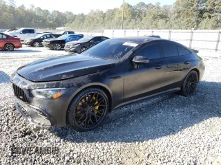 2019 Mercedes-Benz AMG GT with VIN WDD7X6BB5KA004141, listed as a Copart auction lot 77649224 with 79,069 mi miles and Salvage Title. Bid and sale history available at carsss.com. Image 1.